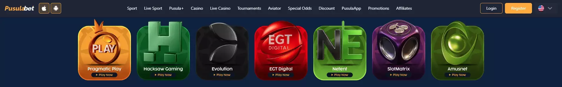 Pusulabet Casino – Games and Providers